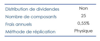 Caractéristiques de l'ETF VanEck Uranium and Nuclear Technologies