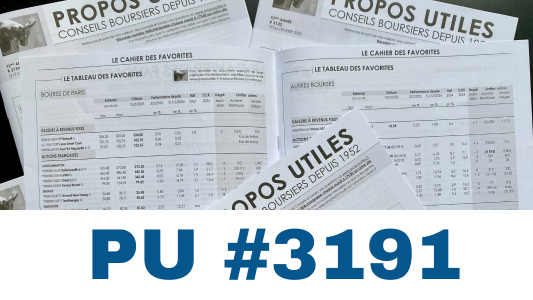 Sommaire PU 3191